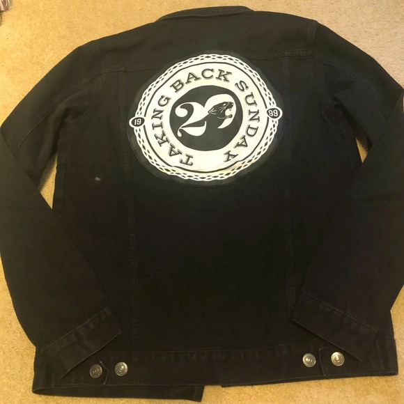 Taking Back Sunday Black Denim Jacket Brand New - Picture 4 of 9